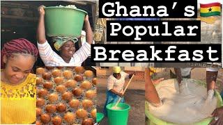 Life in Rural Sunyani  Satisfying Way of Making Ghana’s Popolar BreakfastSnack  West Africa