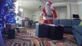 Santa is Caught on Nest Cam Christmas 2017