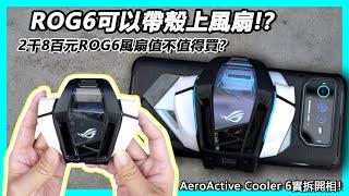 ROG空氣動力風扇6值不值得買？ROG6可以帶殼上風扇！？AeroActive Cooler 6實拆開箱！【台中手機館】