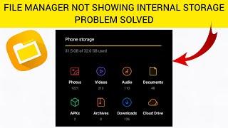 How To Solve File Manager Not Showing Internal Storage Problem Rsha26 Solutions