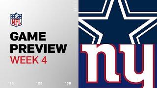 Dallas Cowboys vs. New York Giants  2024 Week 4 Game Preview