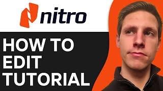 How To Edit PDF Nitro Pro  Easy & Fast