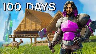 I Played 100 Days of ARK Survival ASCENDED The Island