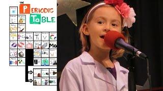 6yo Girl sings “The NEW Periodic Table Song In Order” at talent show