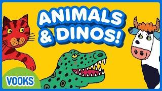 Animals and Dinosaurs for Kids  Animated Kids Books  Vooks Narrated Storybooks