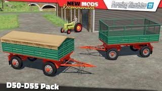 FS22  D50-D55 Pack - Farming Simulator 22 New Mods Review 2K60