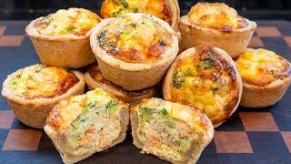 Mini Quiches Salmon and Broccoli