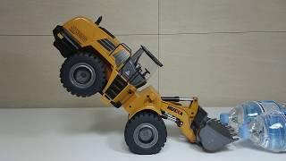 HUINA 583  Wheel Loader Lifting and Slope test 후이나 583 휠로더 리프팅 슬로프 테스트