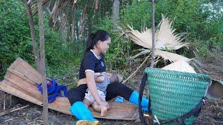 Single mother - harvesting mangoes to sell first time using weed generator