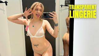 4K New TRANSPARENT Summer Lingerie Haul With Emi  Try On Haul 2024