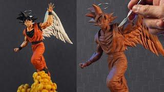 Sculpting GOKU We Were Angels  Dragon Ball Z  Akira Toriyama Tribute 