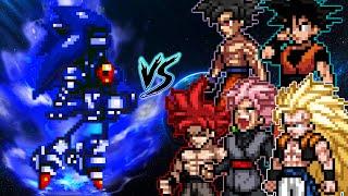 MECHA SONIC VS 5 OTHER MUGEN CHARS 1 VS ALL  AI BATTLE  JUMP FORCE MUGEN