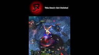 This Swain Got Deleted 【LoL】 #akali #swain #aram