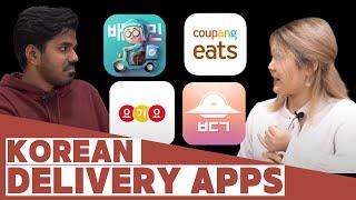 4 Korean delivery apps for foreigners Baedal Minjok Yogiyo Coupang Eats Baedal Geek