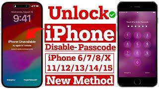 Unlock All Models iPhone Passcode fix disable  How To Unlock iPhone Passcode