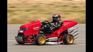 World’s Fastest Lawn Mower & I Drove It Hondas Mean Mower