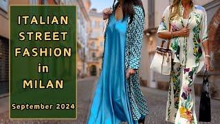 Italian Street Fashion SummerAutumn 2024 Outfits Ideas for Everyday Elegance in Milan