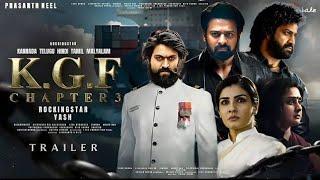 K.G.F Chapter 3 - Hindi Trailer  Rocking Star Yash  Raveena NTR Prabhas  #kgfchapter3trailer