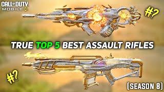 True top 5 best Assault Rifles in Cod Mobile Season 8 2024 #codm