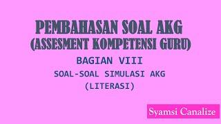 Soal Simulasi AKGTK AKG dan Pembahasannya #AKGTK