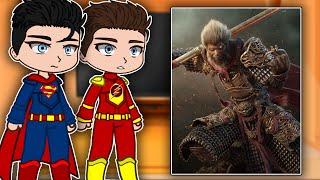 Justice League React To Wukong  Black Myth Wukong  Gacha react