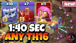 Th16 Yeti Super Archer Attack With 7 Skeleton Spell  Best Th16 Attack Strategy in Clash of Clans