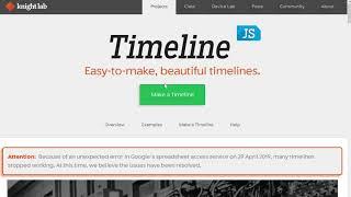 Таймлайн. Часть 1 Работа с httpstimeline.knightlab.com базовые навыки