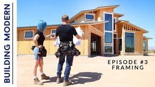 Framing a House & DREAM SHOP  Ep.3 Building Modern on a Budget