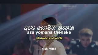 ඇස යොමන තැනක  Asa Yomana Thenaka  Ajith Muthukumarana  Slowed And Reverb Tiktok Viral Nish Mood