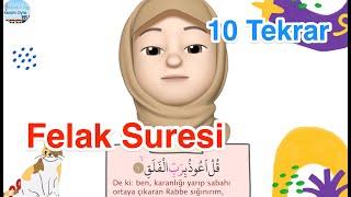 Felak Suresi   10 Tekrar  Ezber Dualar