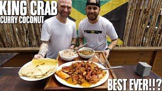 BEST EVER COCONUT CURRY KING CRAB with DAVIDSBEENHERE I GOT BURNED BY CURRY GOAT