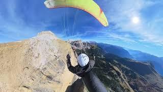 Insta360 X3 Paragliding - Beauty Of Dolimites - Sella Towers on DAVINCI Tango