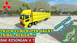 MOD BUSSID TRUCK FUSO TRIBAL  SUPER GREAT SERIES  FUSO BAK KOSONGAN TOPI v.1  Free Download