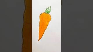 how to draw a carrot step by step drawing #easydrawing #drawingvideo #viraldrawings #howtodraw