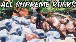 ALL SUPREME ROCK LOCATIONS IN GROUNDED 1.0