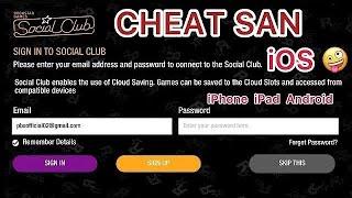 CHEAT GTA SAN ANDREAS IOS ON iPhone iPad & ANDROID 2024  cheat gta san  social club GTA SAN iOS