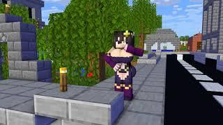 Size Stealing Battle  Minecraft Growth & Inflation Animation