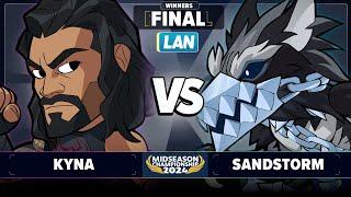 Kyna vs Sandstorm - Winners Final - Brawlhalla Midseason Championship 2024 - LAN 1v1