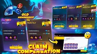 CLAIM MEMBERSHIP COMPENSATION BEFORE OB44  FF NEW EVENT  FREEFIRE NEW EVENT  UPCOMING EVENT IN FF