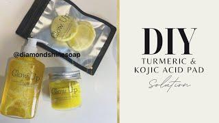 DIY Turmeric & Kojic Acid Pads #kojicacid #kojicpads #turmericpads