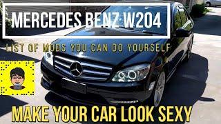 mercedes benz w204 c300 pre- facelift modification list +DIY list of mods