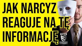 JAK NARCYZ REAGUJE NA TĘ INFORMACJĘ #narcyz #psychologia #rozwój #npd #psychopata #manipulacja #ptsd