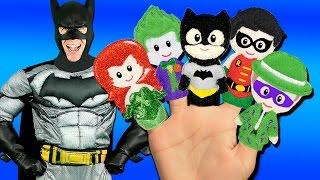 Batman Finger Family Song - Superheroes and Villains Batman Joker Riddler Catwoman