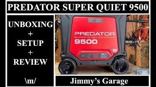 NEW Predator 9500 Super Quiet Inverter Generator - Unboxing + Setup + Initial Review