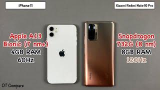 Xiaomi Redmi Note 10 PRO vs iPhone 11 Speed Test & Camera Test