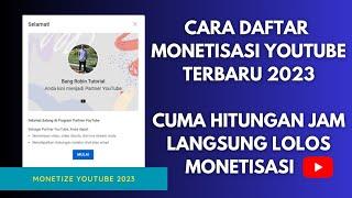 Cara Daftar Monetisasi Youtube 2023  Cara Membuat Google AdSense Youtube 2023  Monetize Youtube