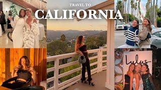 TRAVEL VLOG california holiday parties seeing friends and exploring LA