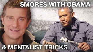 Bear Grylls Eats Smores with President Obama & Meets Mentalist Lior - Best of Bear