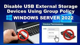 How to disable USB external storage devices using Group Policy