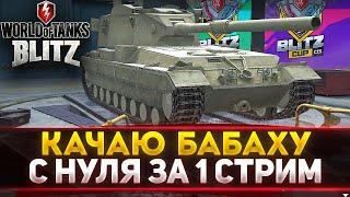 ВПЕРВЫЕ КАЧАЮ БАБАХУ FV215b 183 В WOT Blitz С НУЛЯ ЗА СТРИМ